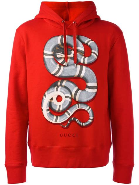 gucci hoodie black and red|gucci snake hoodie.